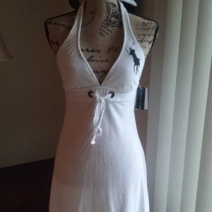 NWT RALPH LAUREN White Bathing Suit Cover-Up in S